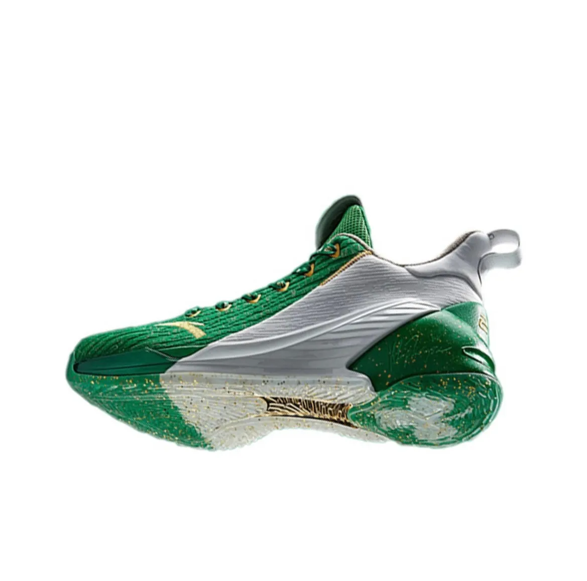 Rubber Sole High Rebound Insole Anta Men's Klay Thompson Kt4 Green