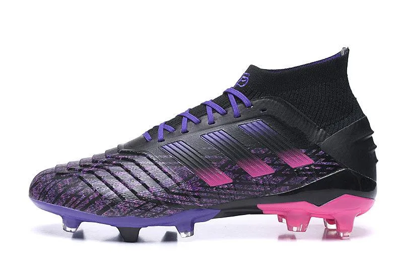 Dynamic Play Fast Break Adidas 19.1 FG Soccers Cleats Shoes Purple Black