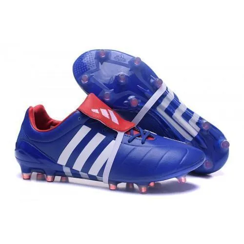 Adidas Predator Mania Champagne FG Soccer Cleats Blue White Red Core Fit Foot Stability