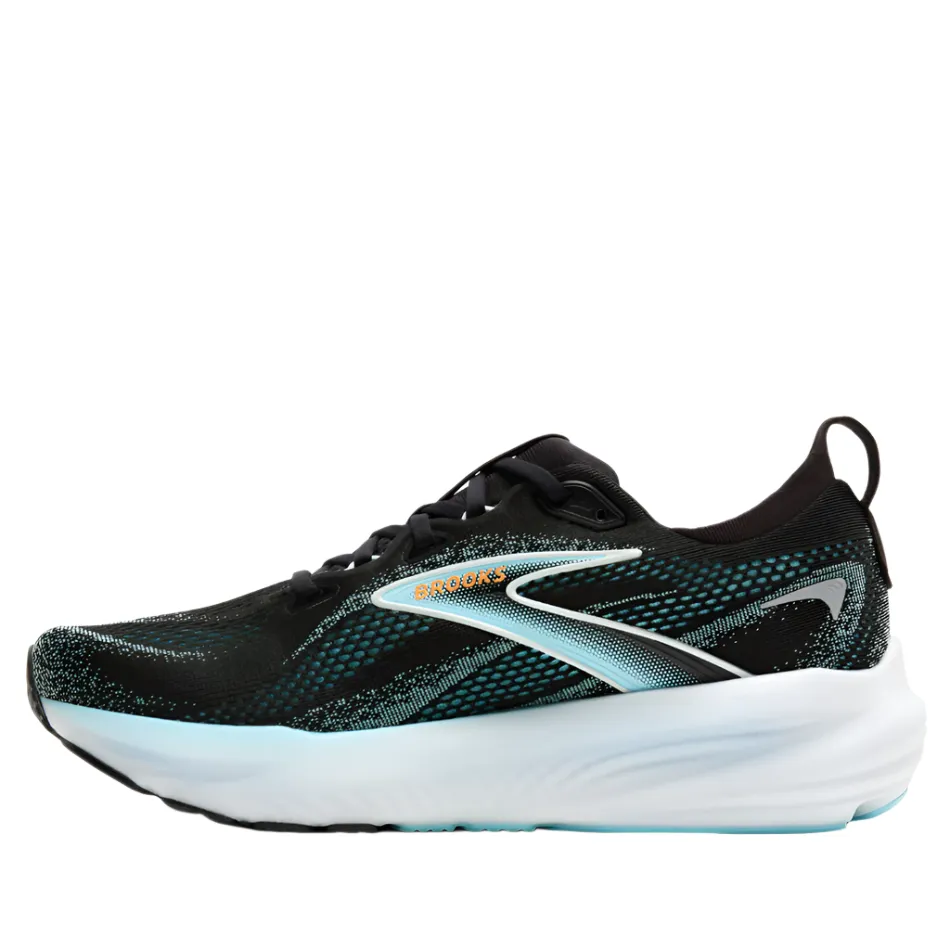 Brooks Men's Glycerin 22 Running Shoes in Black/Atomizer/Blazing Orange AW25 AirCushion kids'