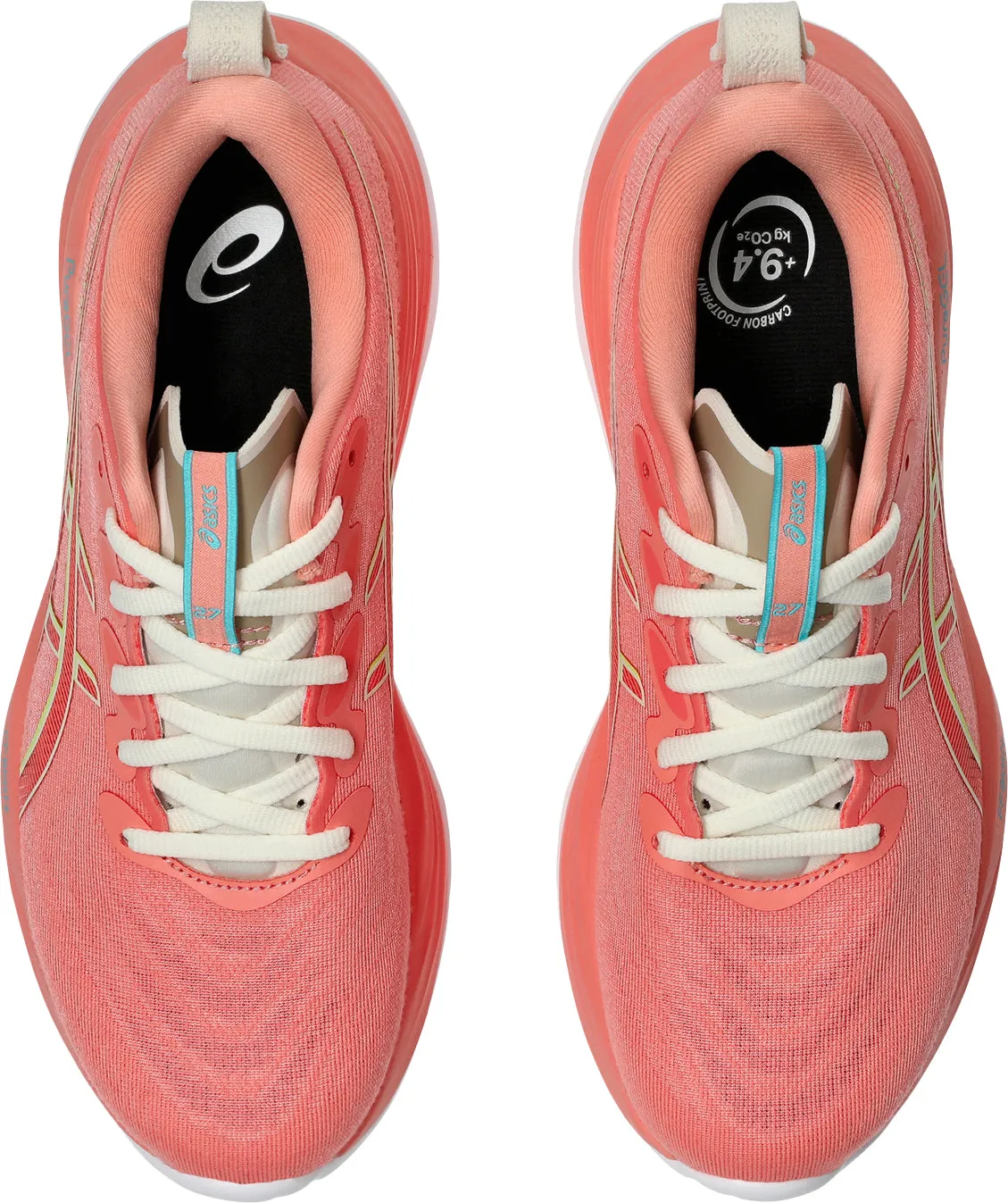 half - marathoning running shoes with EVA sole Asics Gel Cumulus 27 Womens Running Shoes - Pink