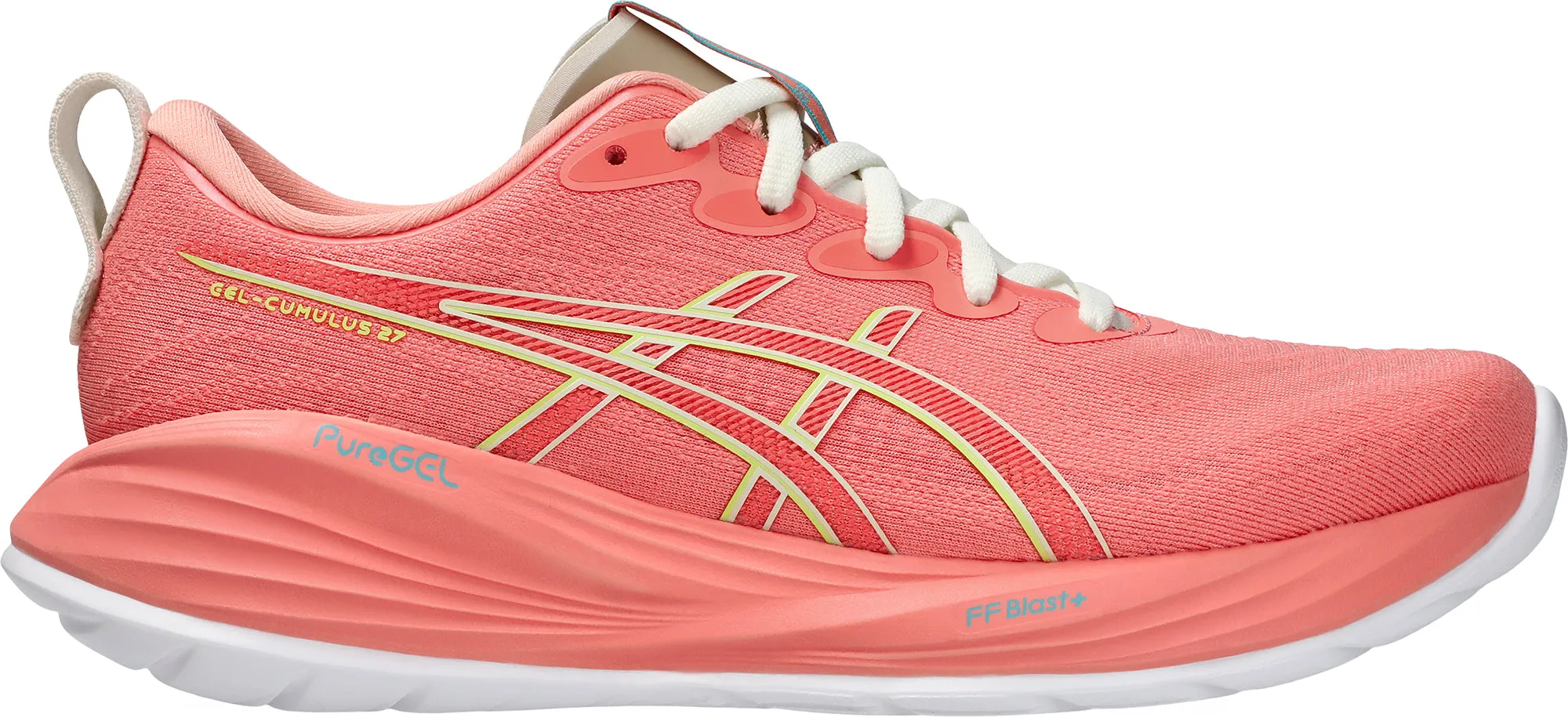 Asics Gel Cumulus 27 Womens Running Shoes - Pink running in multi - lane tracks shoes