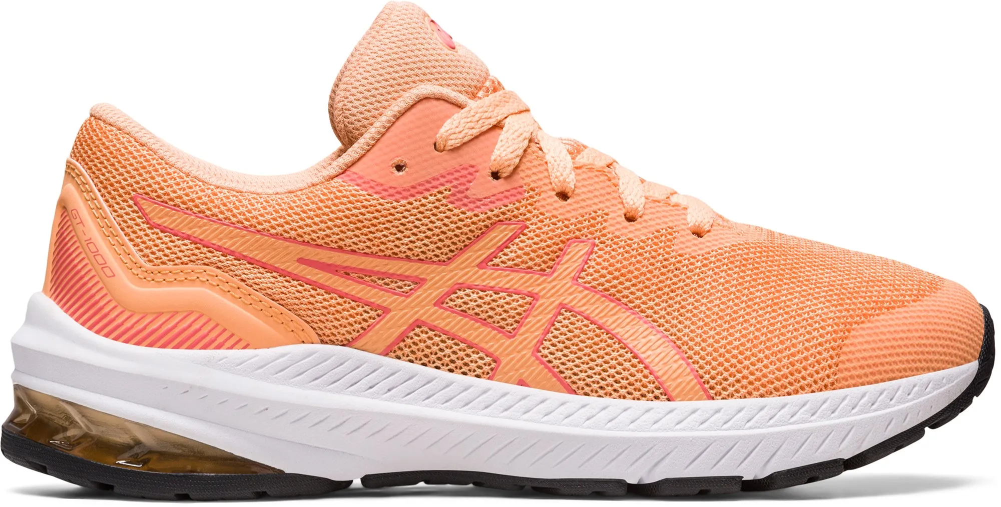 Asics GT 1000 11 GS Junior Running Shoes - Orange traction - control shoes