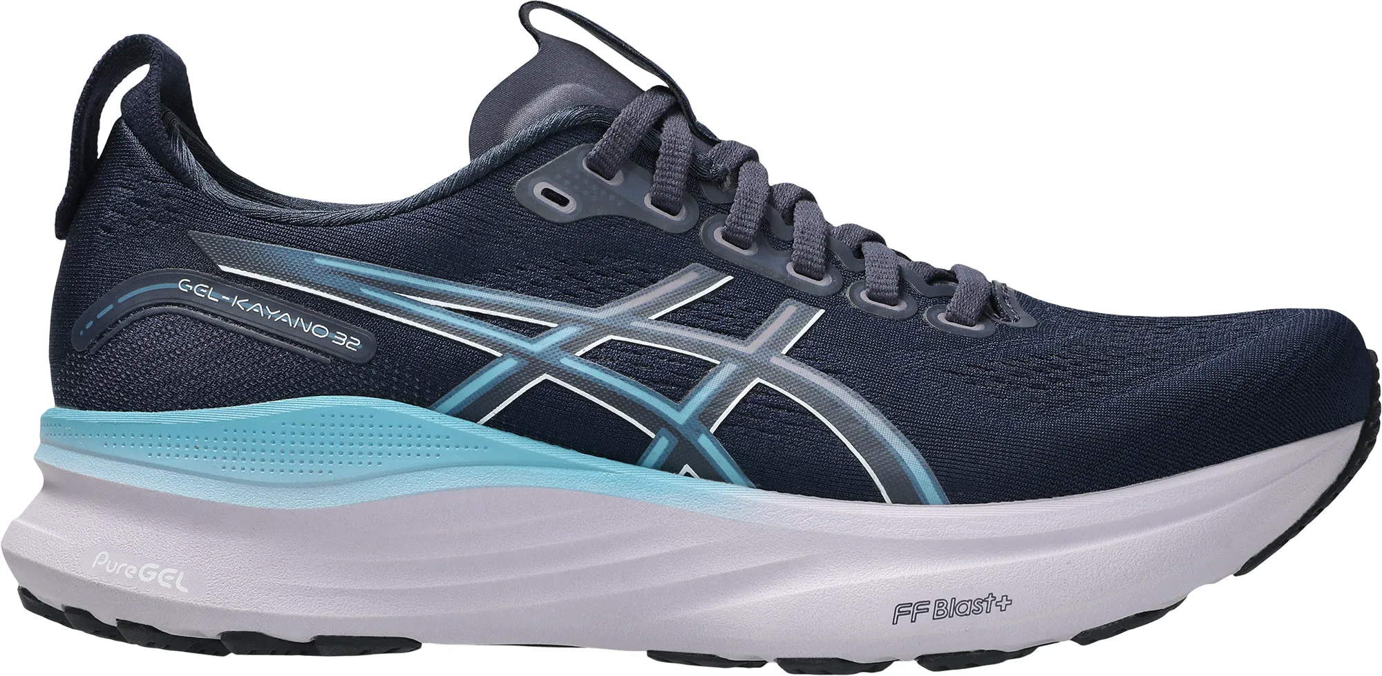 contemporary shoes logo - beaded shoes Asics Gel Kayano 32 Womens Running Shoes - Blue