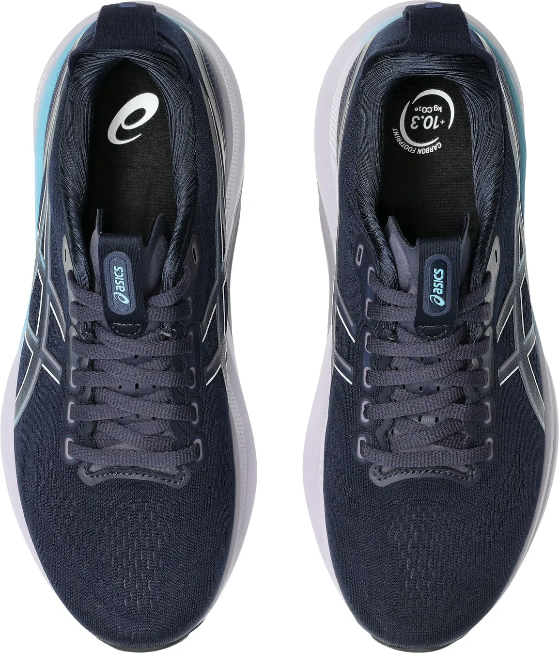 Comfortable Foot Feel Precision Engineered Insole Asics Gel Kayano 32 Womens Running Shoes - Blue