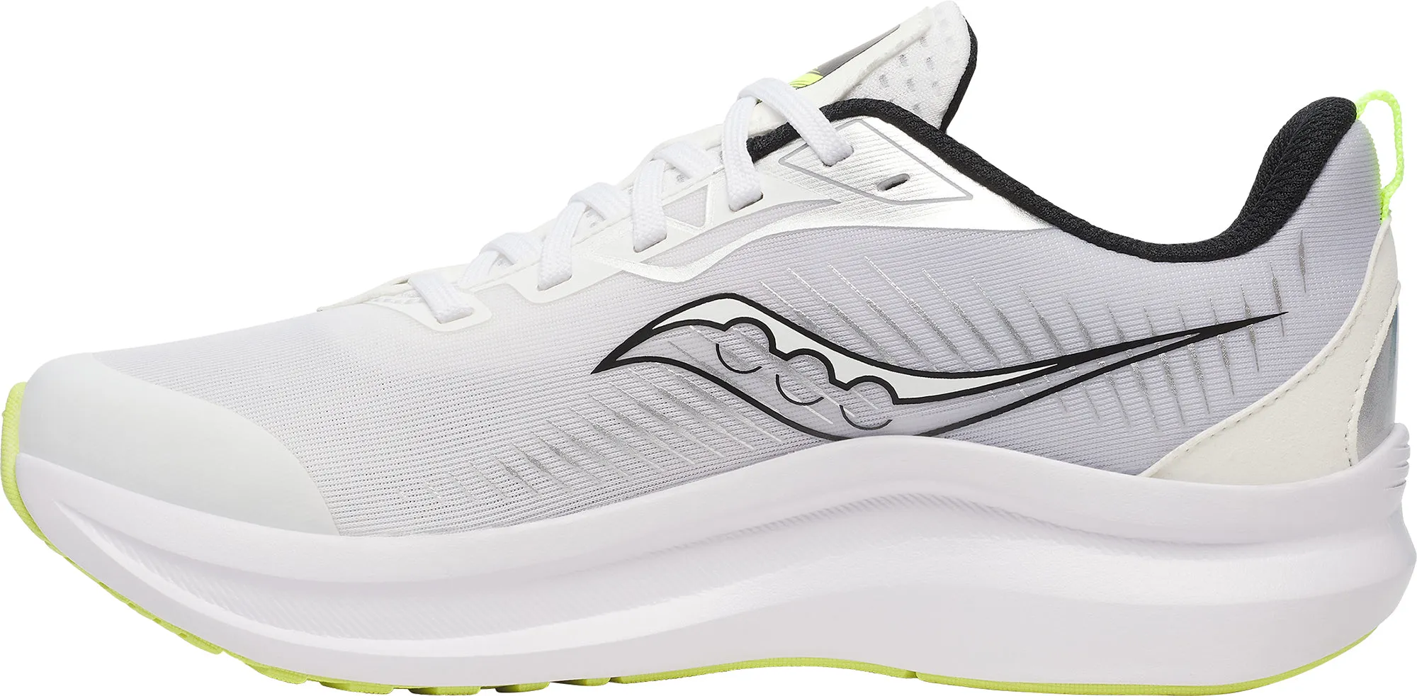 Saucony Endorphin KDZ Junior Running Shoes - White Moisture Control Footbed running in corporate runs shoes