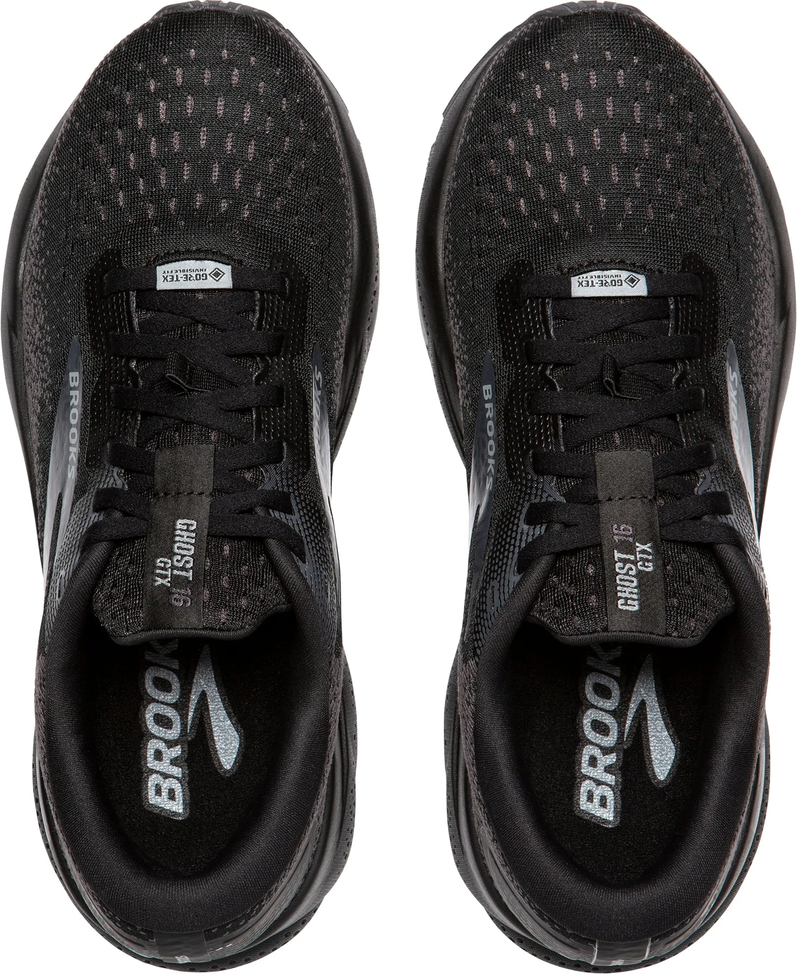 narrow widths Brooks Ghost 16 GORE-TEX Mens Running Shoes - Black