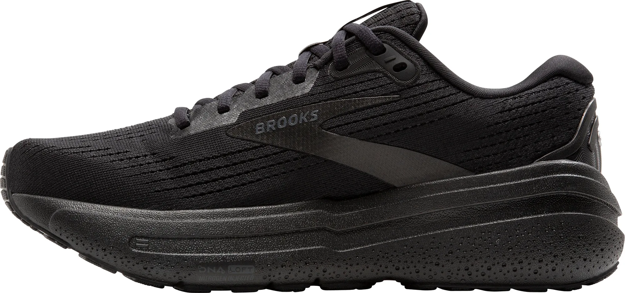 Brooks Ghost Max 2 WIDE FIT (2E) Womens Running Shoes - Black paddleboarding - running shoes Stability Wing System