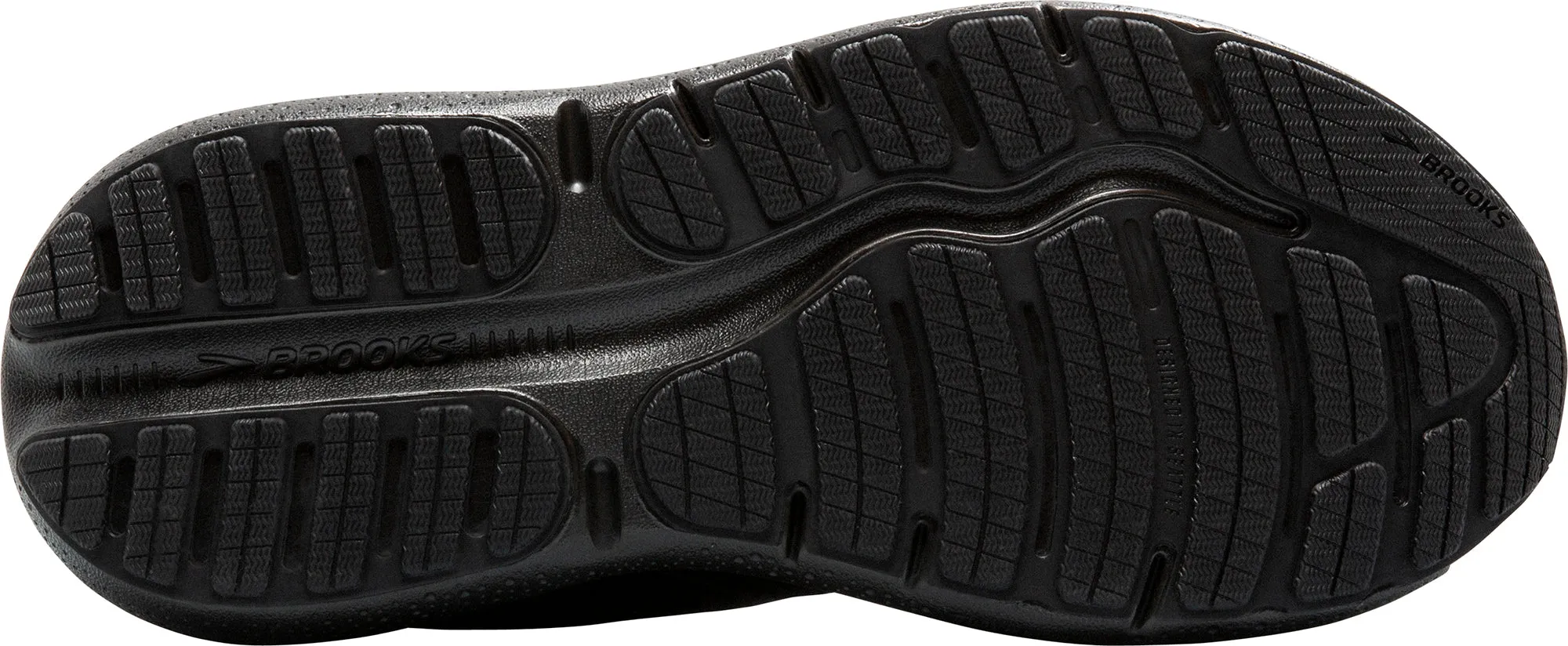 Brooks Ghost Max 2 WIDE FIT (2E) Womens Running Shoes - Black Mobility full - length midsole running shoes