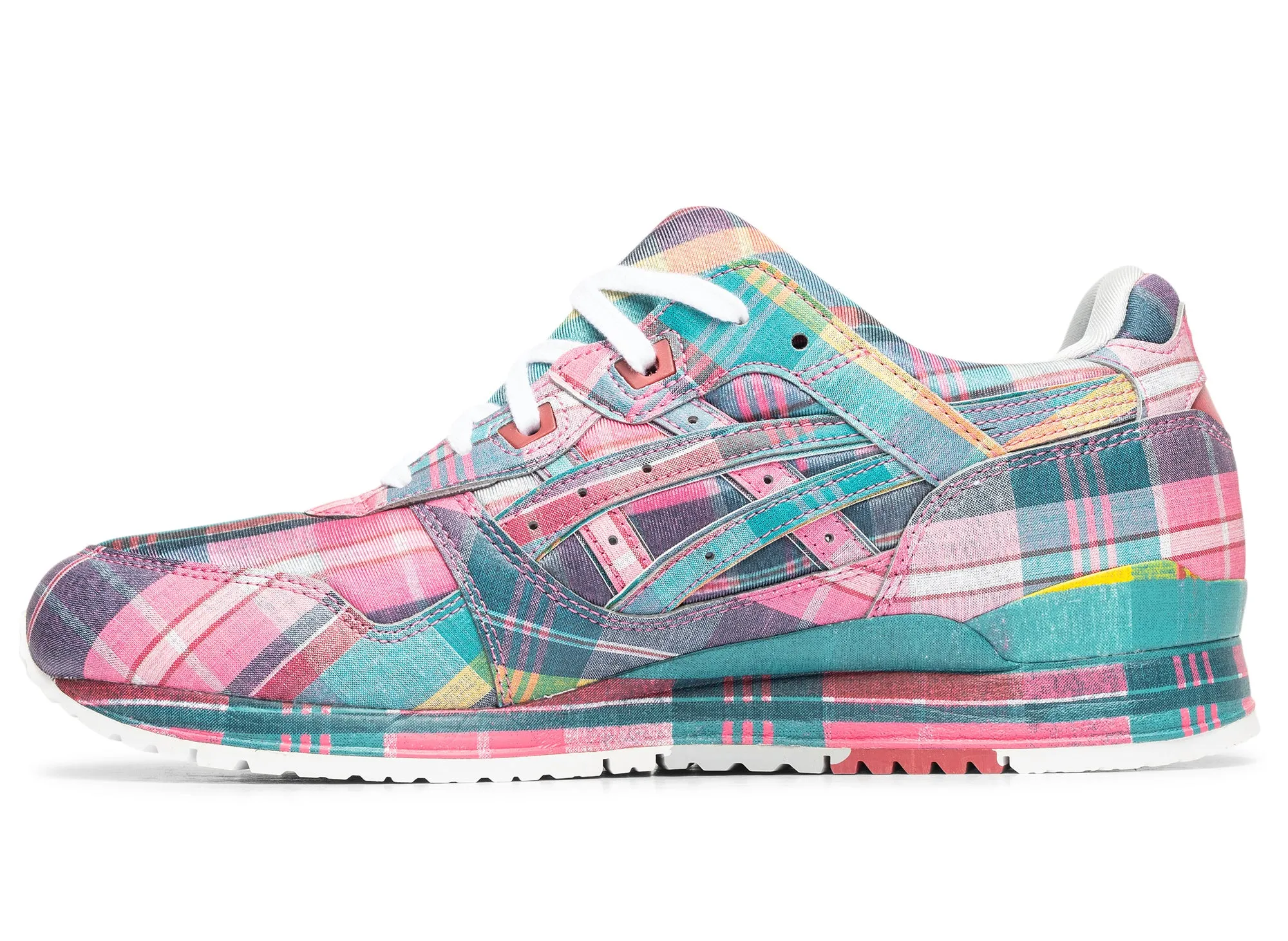 Comme des Gar?ons SHIRT x ASICS Gel Lyte III in Pink Plaid high - intensity - interval - training running shoes Thermoplastic Upper