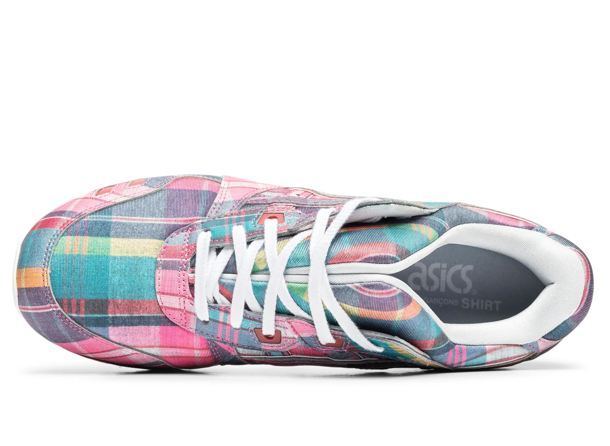 Comme des Gar?ons SHIRT x ASICS Gel Lyte III in Pink Plaid Gradual Transition Midsole