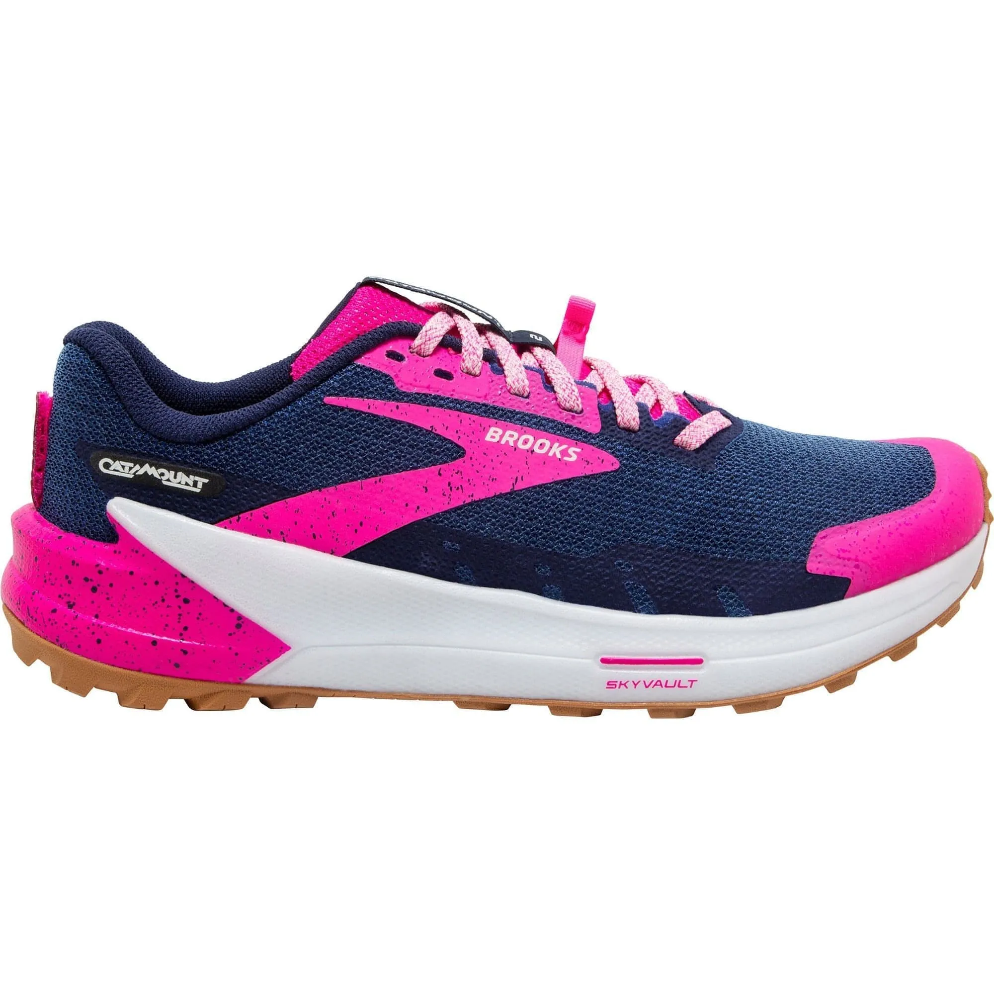 Speed running Slip On Design Brooks Catamount 2 Womens Trail Running Shoes - Navy