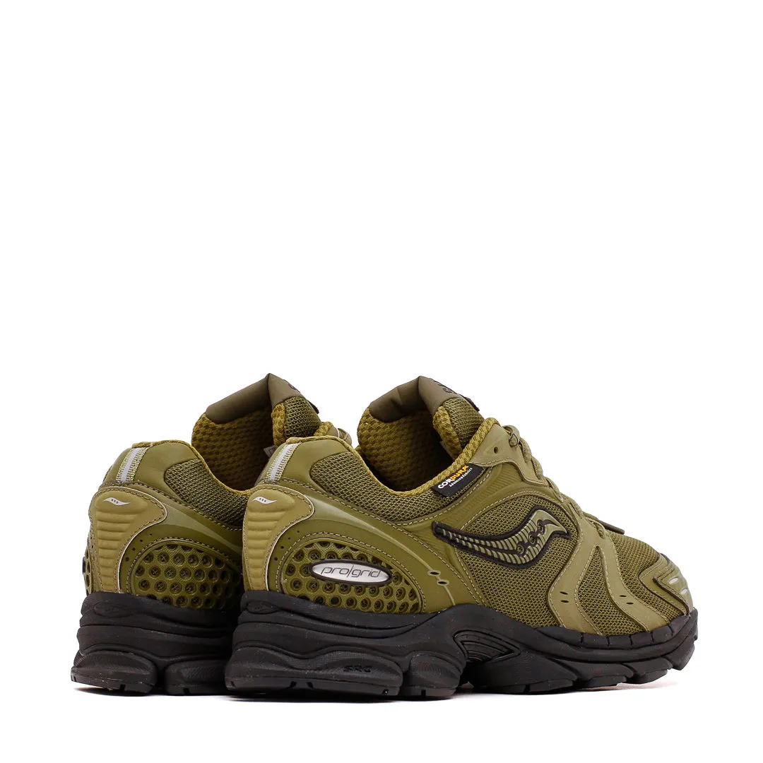 Saucony Men ProGrid Triumph 4 Gorpcore Avocado Cordura S70758-3 running in a lake area shoes cushioned - footbed shoes