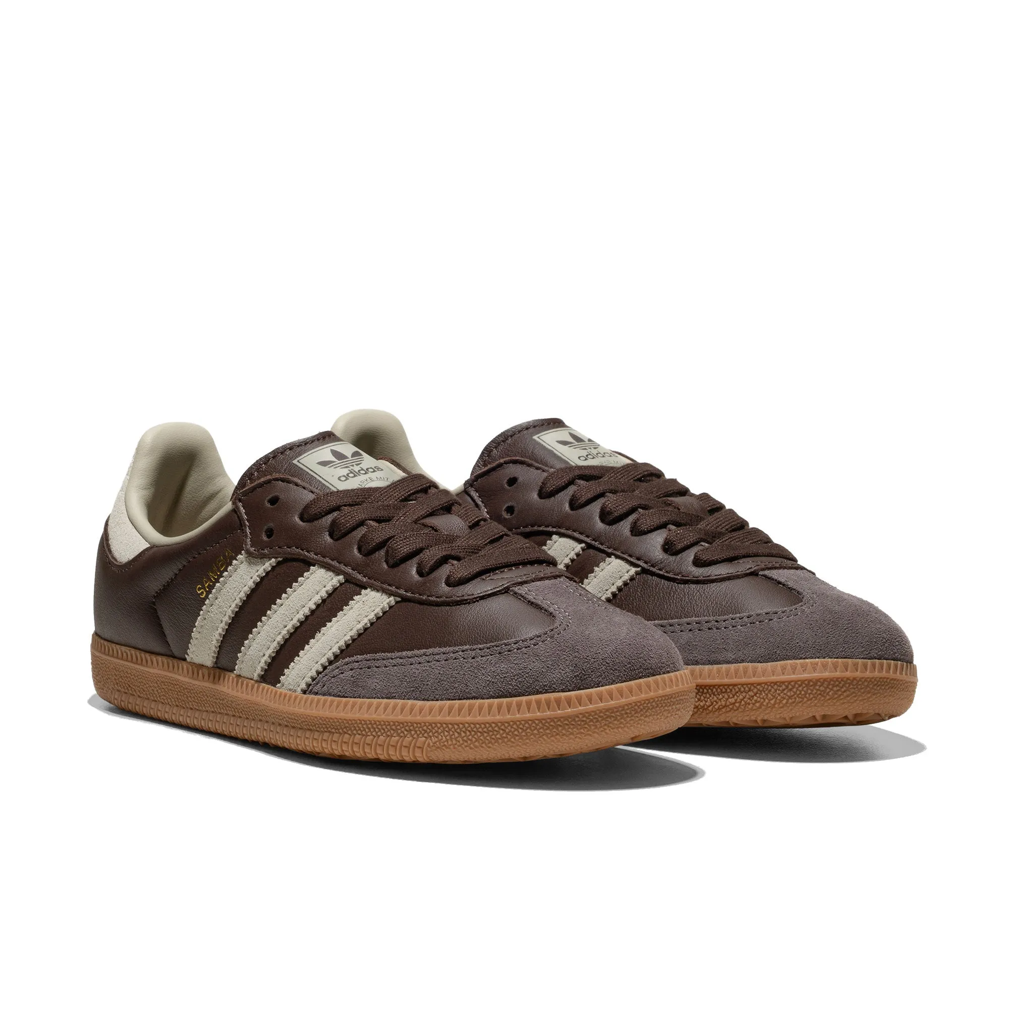 Adidas Originals Samba OG Brown/Putty Grey/Gold Met Ventilated Mesh