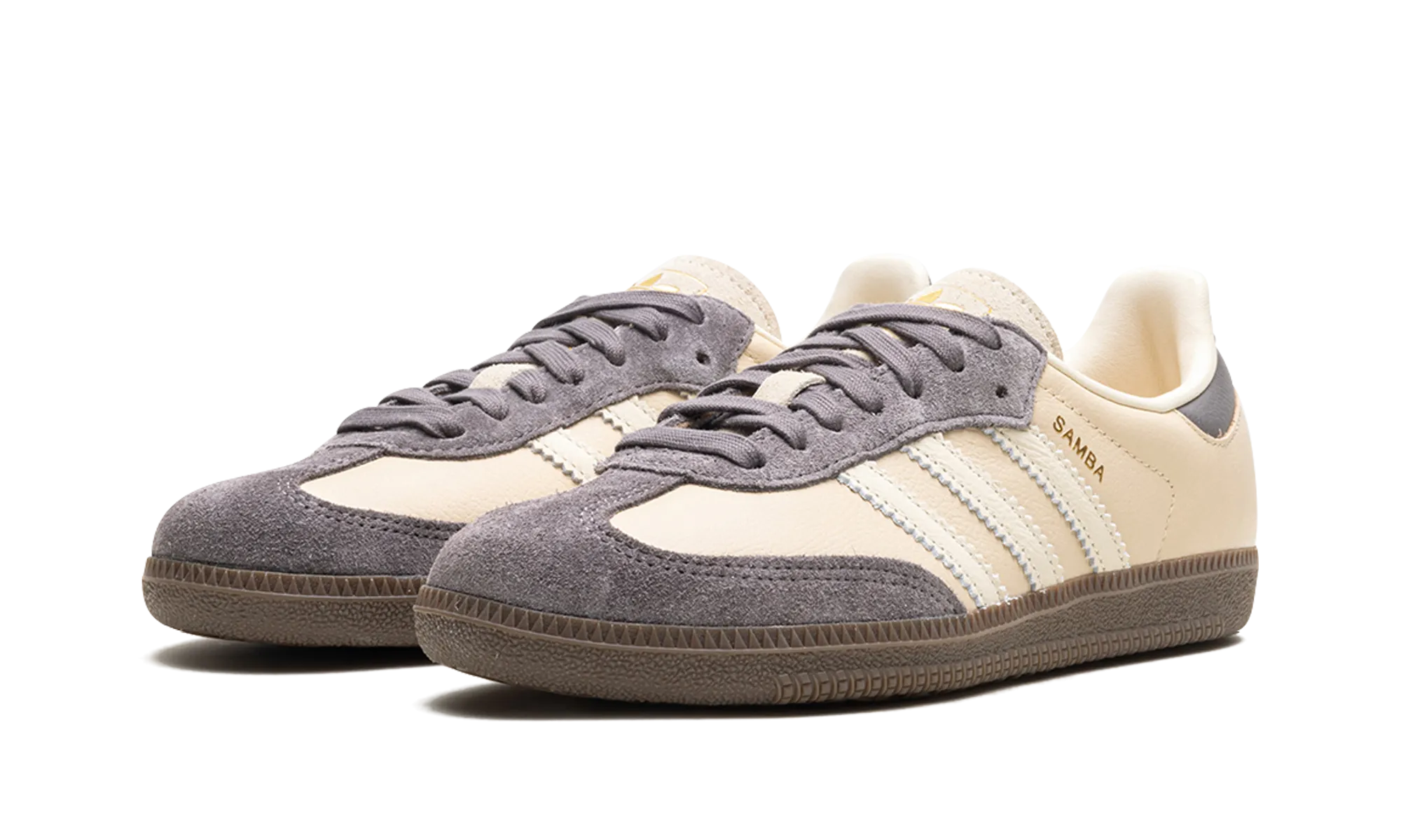 Samba OG WMNS "Crystal Sand Charcoal" Side Support