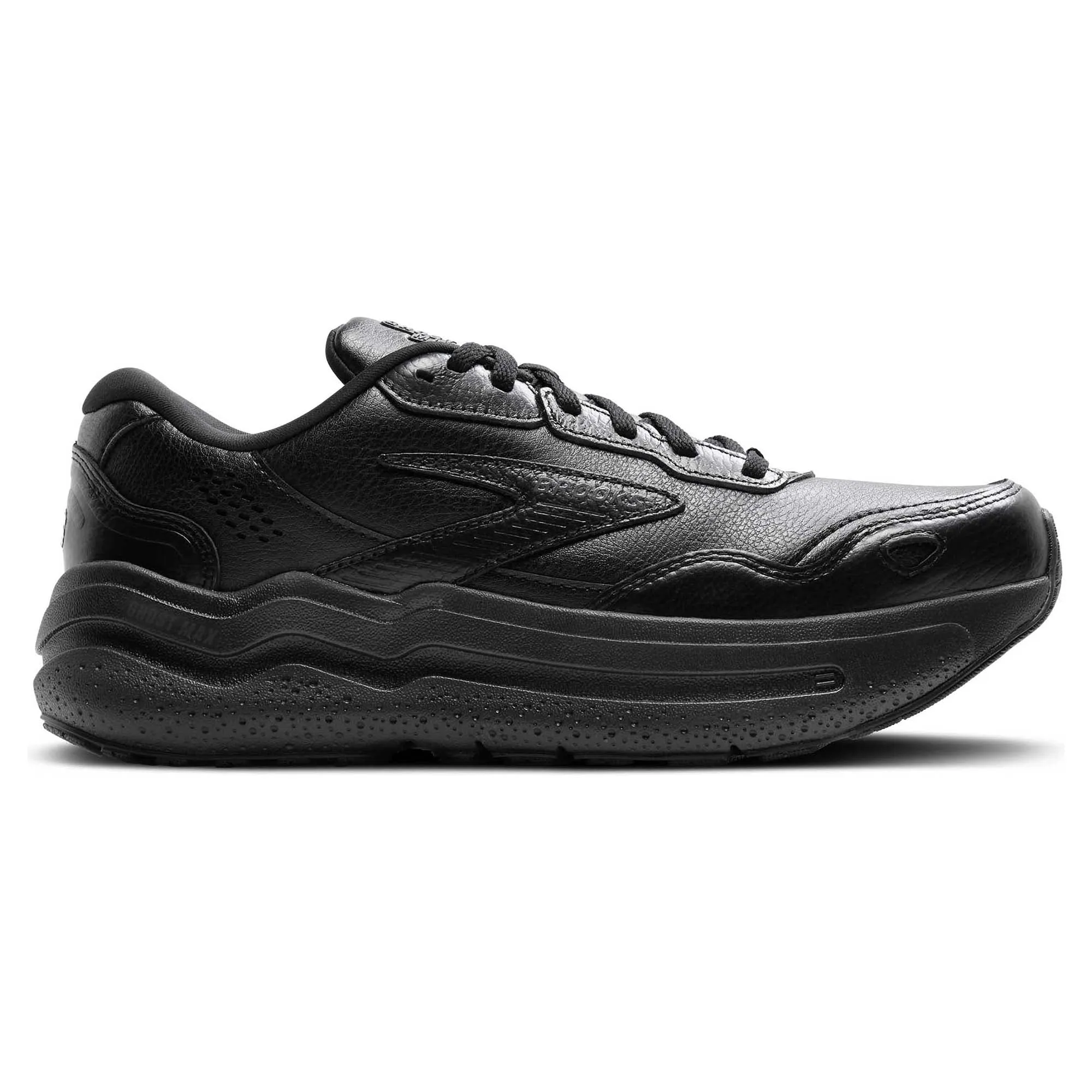 running in smooth tracks shoes Carbon Fiber Reinforced Plate Ghost Max 2 Leather Men's Running Shoes (Width 2E)