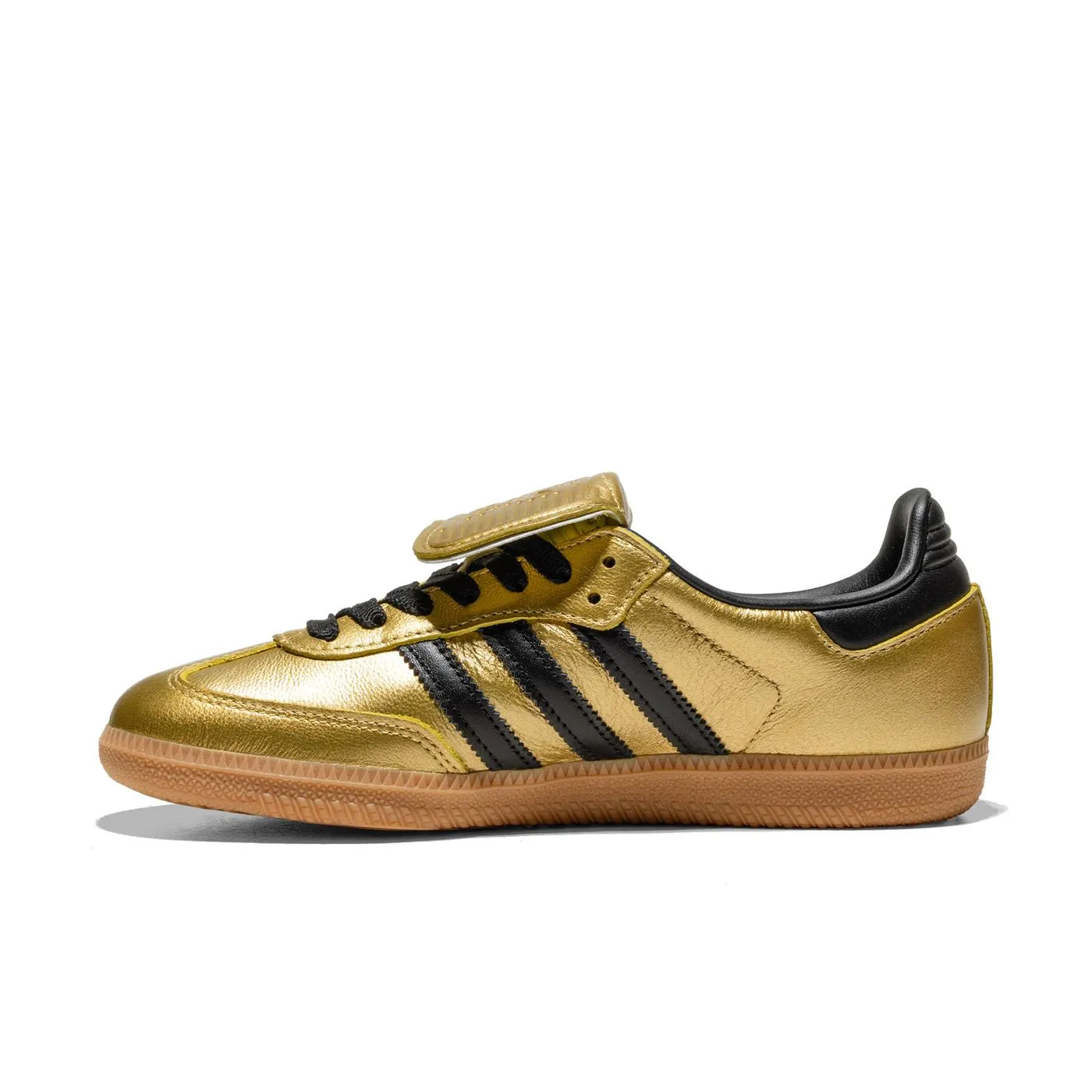 Adidas Originals Samba LT W Gold Metallic/Core Black/Gum Velcro   closure High Heel