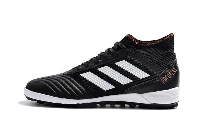 Midfield Control New Adidas Predator TF Primeknit MD Soccer Cleats Shoes Black White
