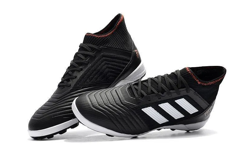 New Adidas Predator TF Primeknit MD Soccer Cleats Shoes Black White Cushion Lock