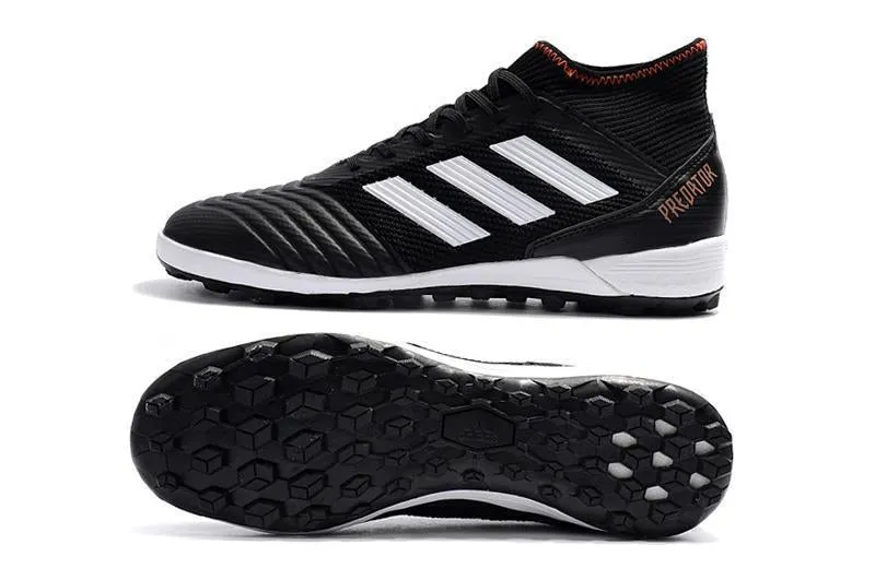 New Adidas Predator TF Primeknit MD Soccer Cleats Shoes Black White Midsole Cushion