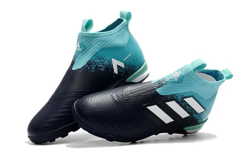 Adidas ACE Tango TF Soccer Cleats Blue Black White Foot Recovery