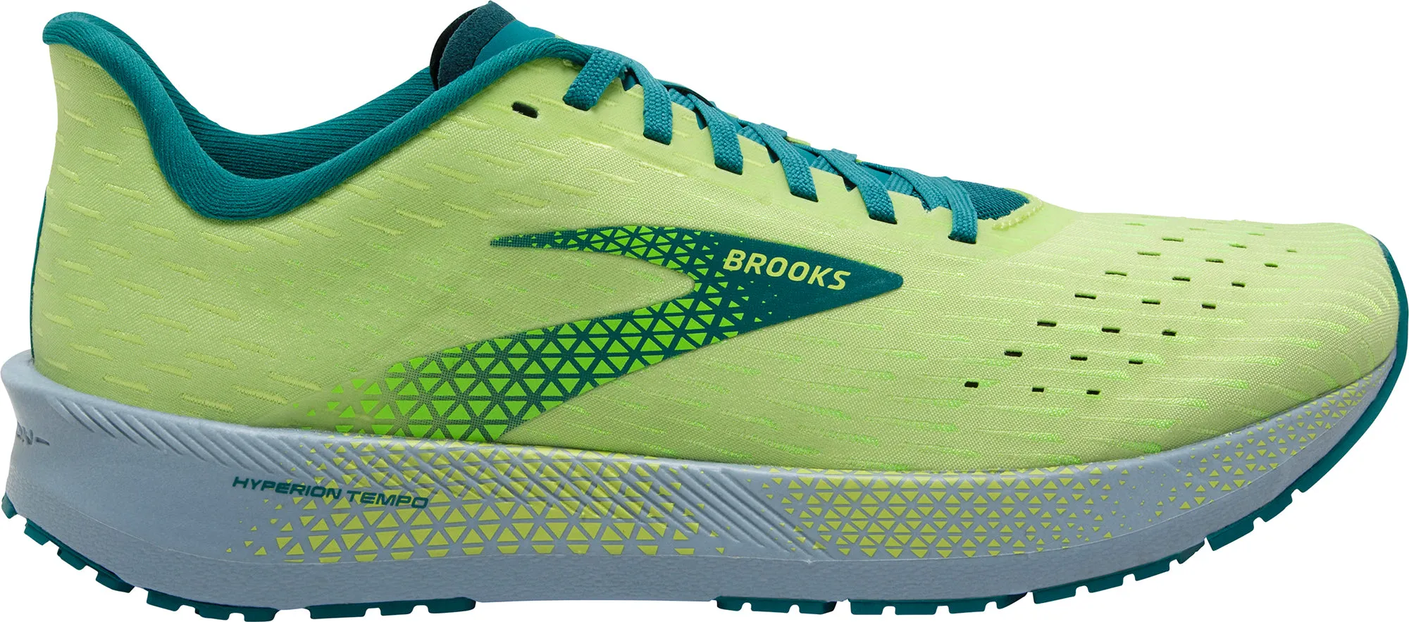 Comfort Breathability professional athlete shoes Brooks Hyperion Tempo Mens Running Shoes - Green
