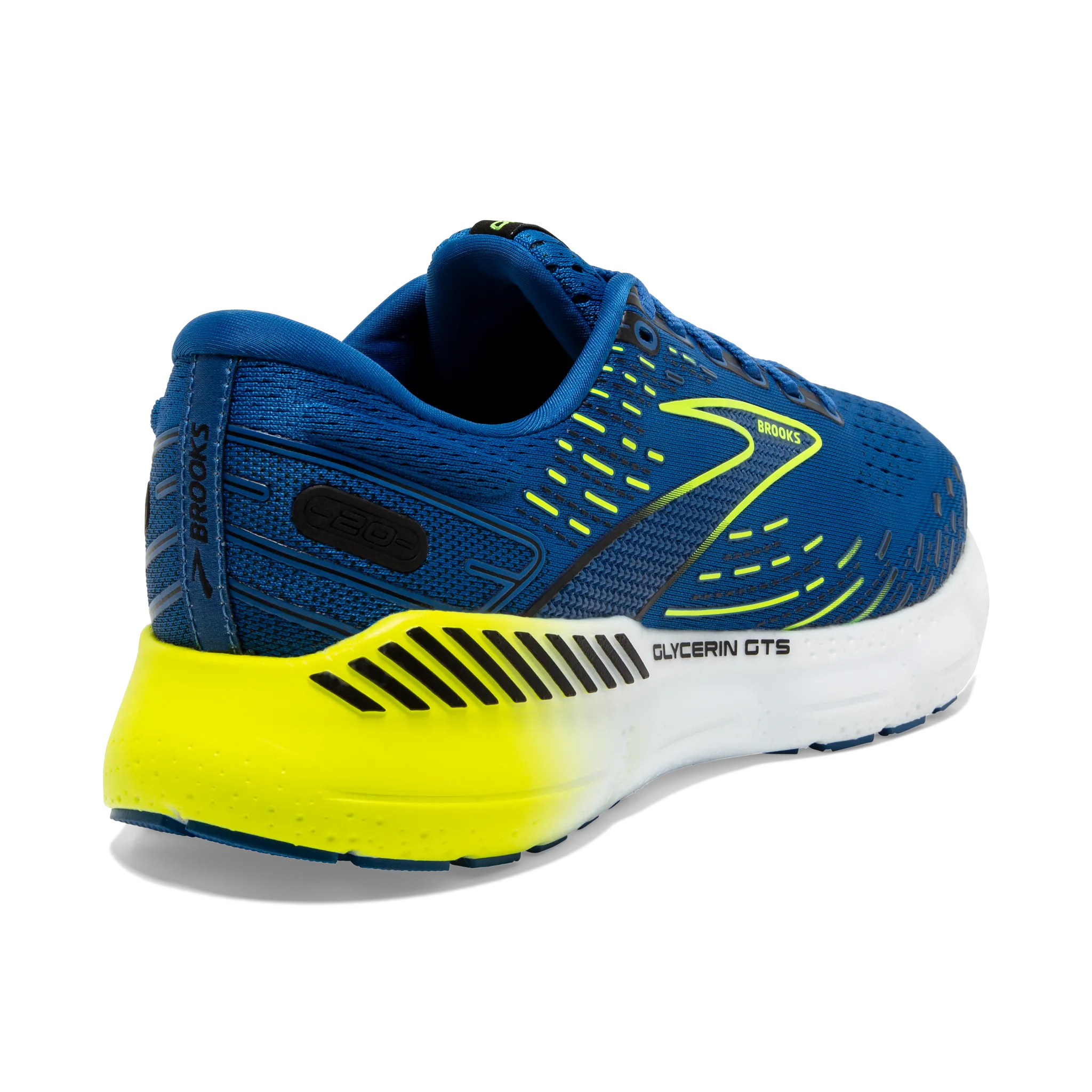 Men's Glycerin GTS 20 running on a treadmill at home shoes