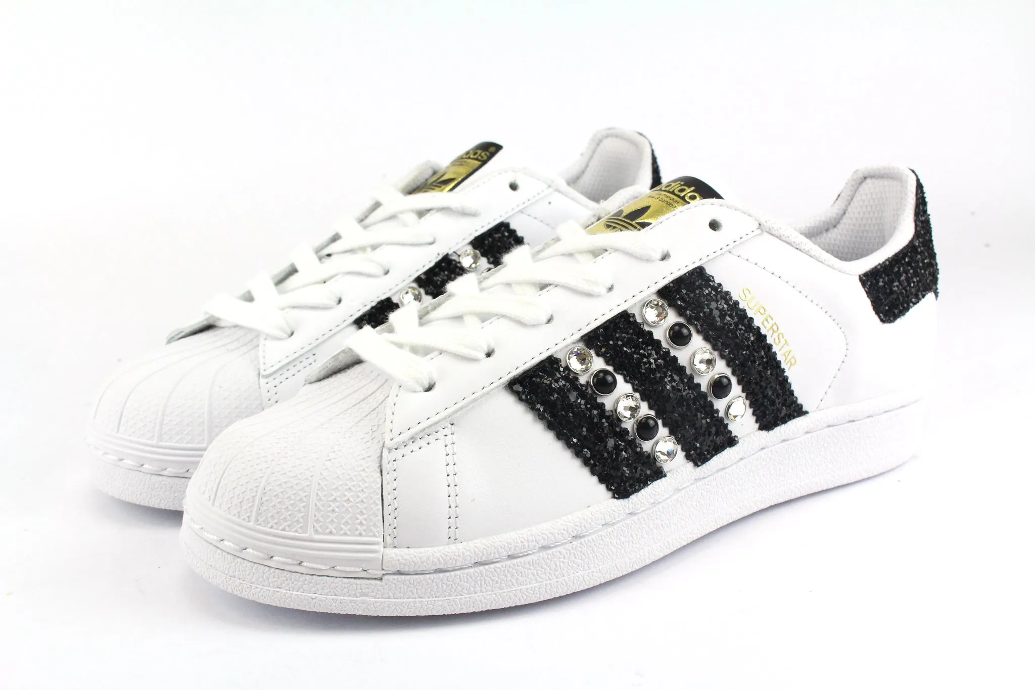 Step Comfort Adidas Superstar Black Glitter & Strass