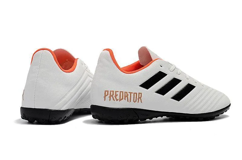 New Adidas Predator TF Soccer Cleats Shoes Gray Black Orange Locked Motion