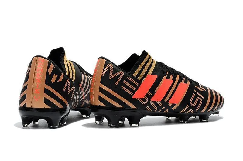 fair play New Adidas Nemeziz Messi FG Soccer Cleats Shoes Black Gold Orange