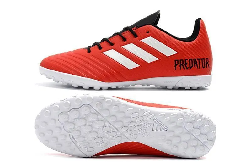 New Adidas Predator Accelerator TF Soccer Cleats Shoes Red White Black Responsive Base