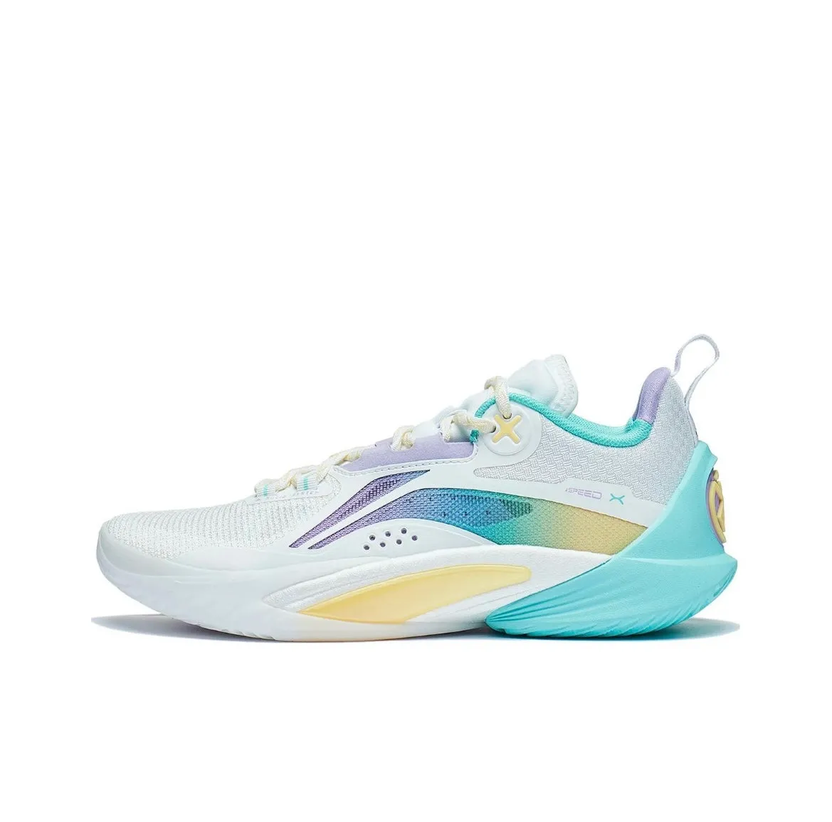 Li-Ning Speed 10 - White/Blue Collar Padding