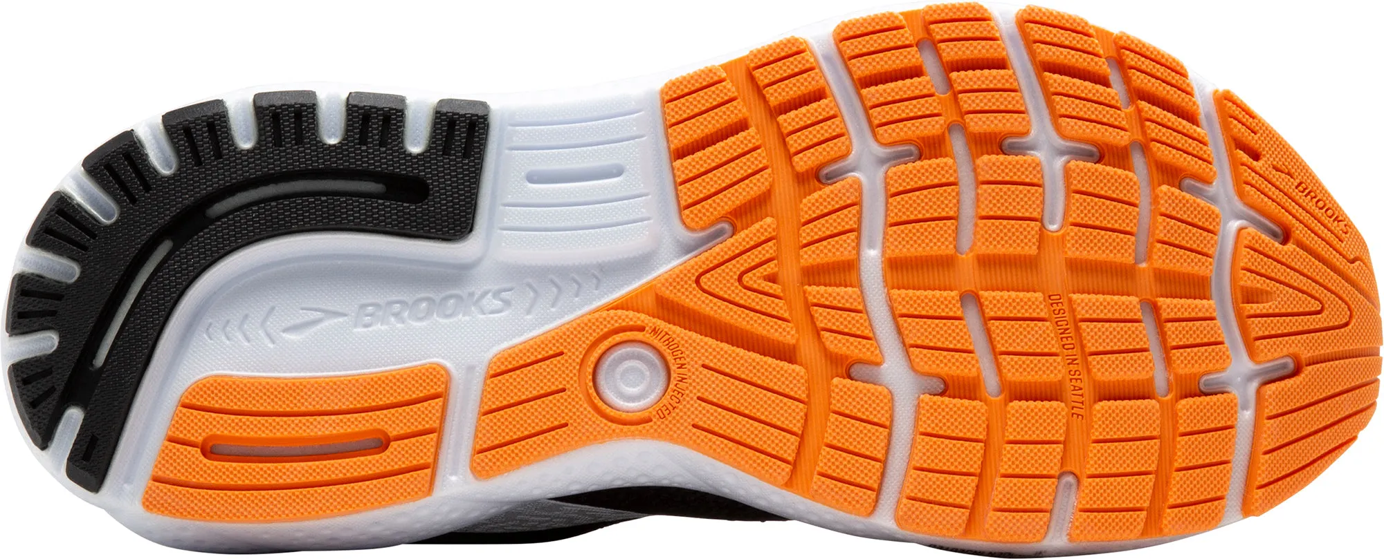 Brooks Ghost 16 Mens Running Shoes - Black Kinetic Feedback Design Anti Torsion Plate