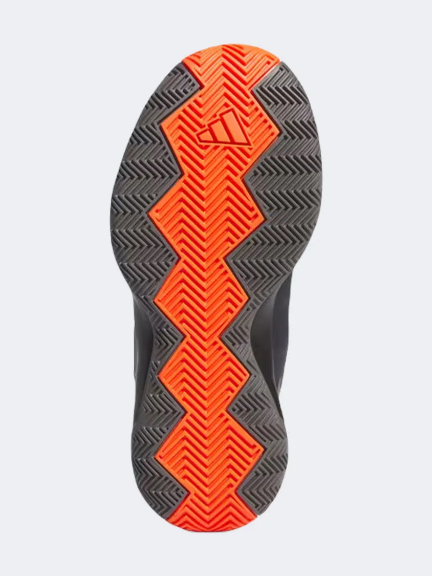 Adidas Cross Em Up Select Gs-Boys Basketball Shoes Black/Purple/Orange Comfortable Comfort Tongue