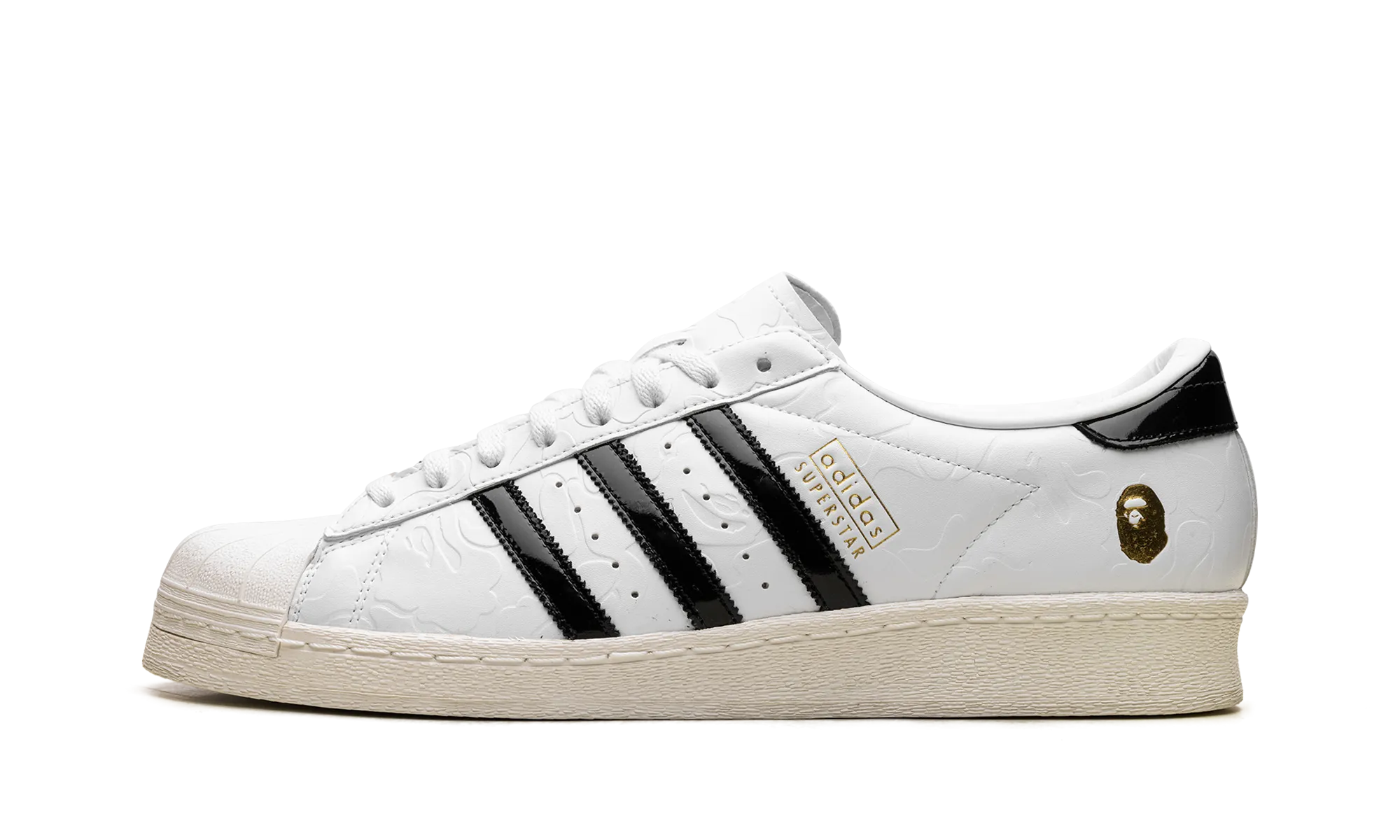 Quiet Sole Superstar Vintage "A Bathing Ape - White Black"