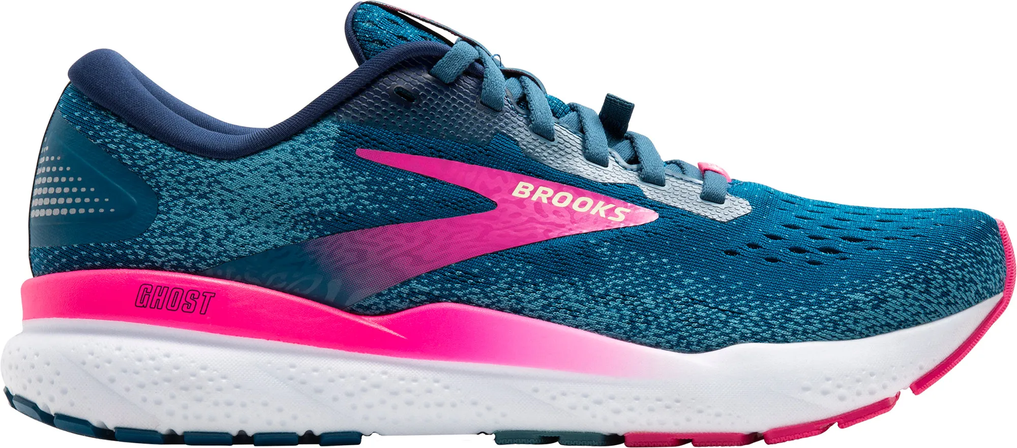 Patterned Design Well   Ventilated Brooks Ghost 16 GORE-TEX Womens Running Shoes - Blue