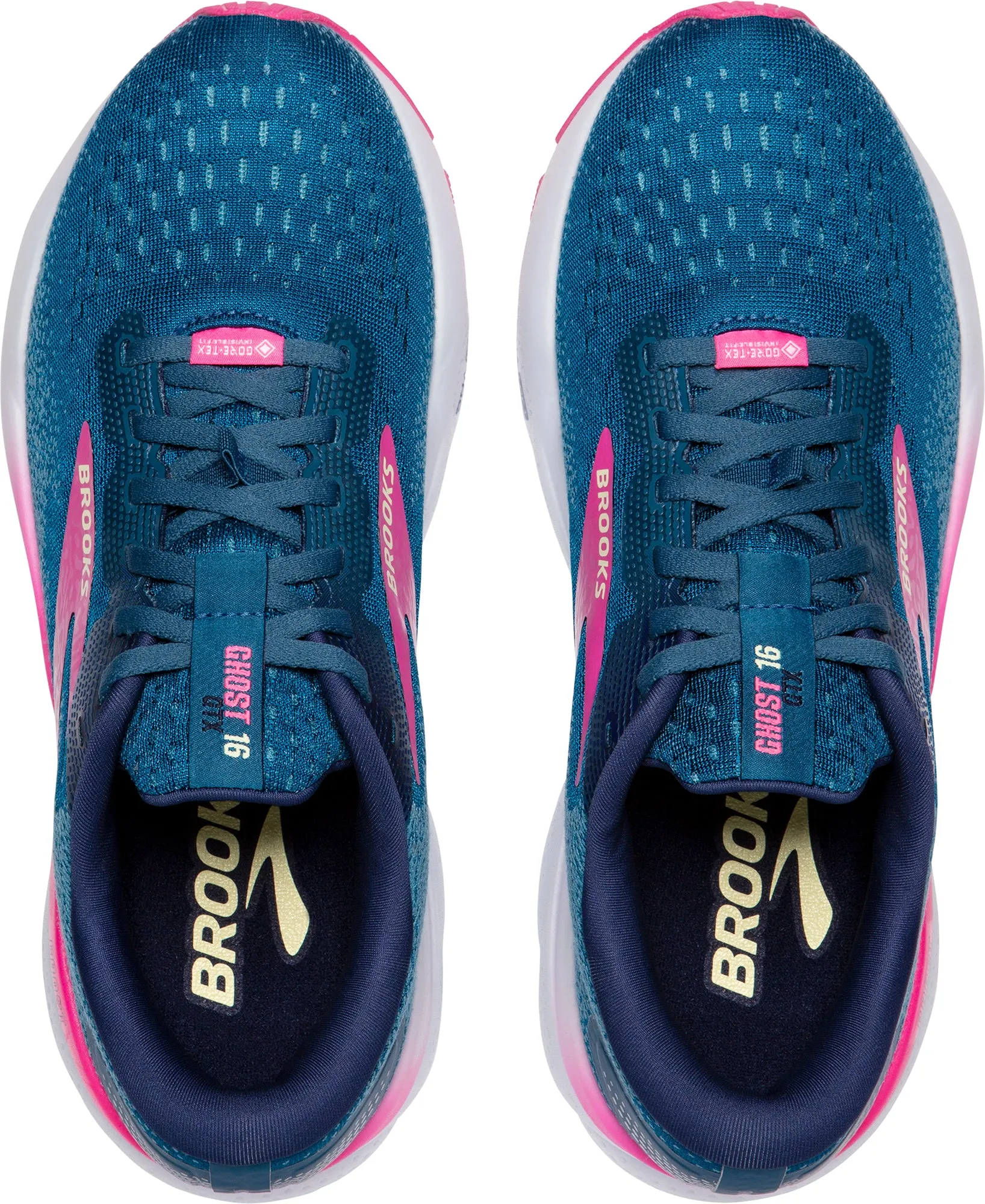 Flexible Midsole Design Brooks Ghost 16 GORE-TEX Womens Running Shoes - Blue