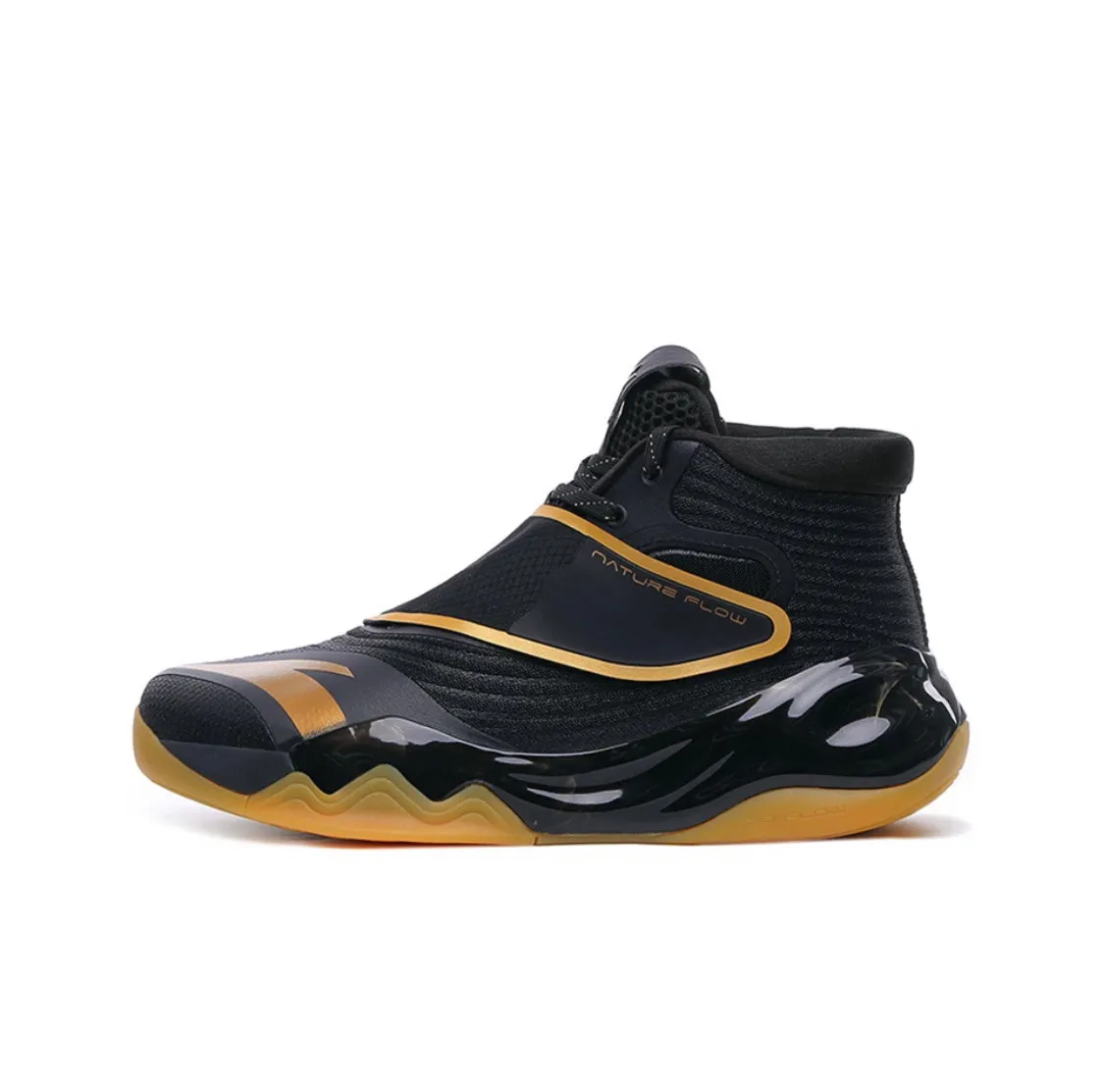 Anta Klay Thompson Kt6 "Black/Gold" High Basketball Shoes Agility Performance Torsion Spring Technology