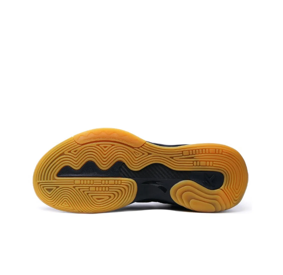 Anta Klay Thompson Kt6 "Black/Gold" High Basketball Shoes Rebound Foam Traction Pod Layout