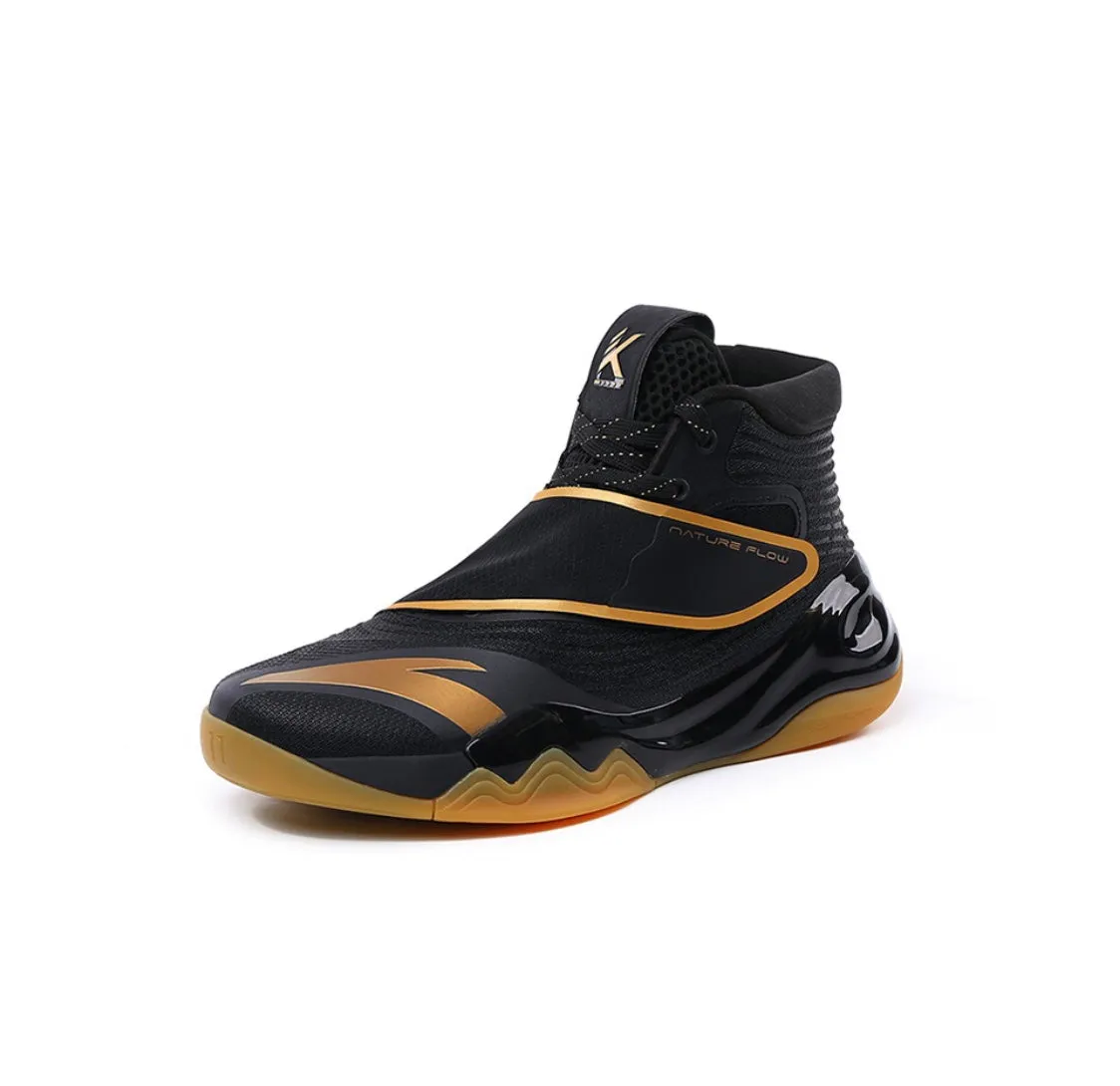 Anta Klay Thompson Kt6 "Black/Gold" High Basketball Shoes Outdoor Play ComfortDesign