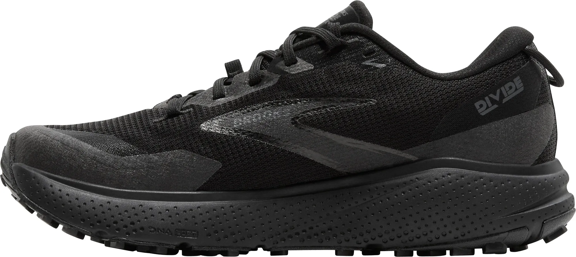 Breathable Upper Design houndstooth - design shoes Brooks Divide 6 GORE-TEX Womens Trail Running Shoes - Black