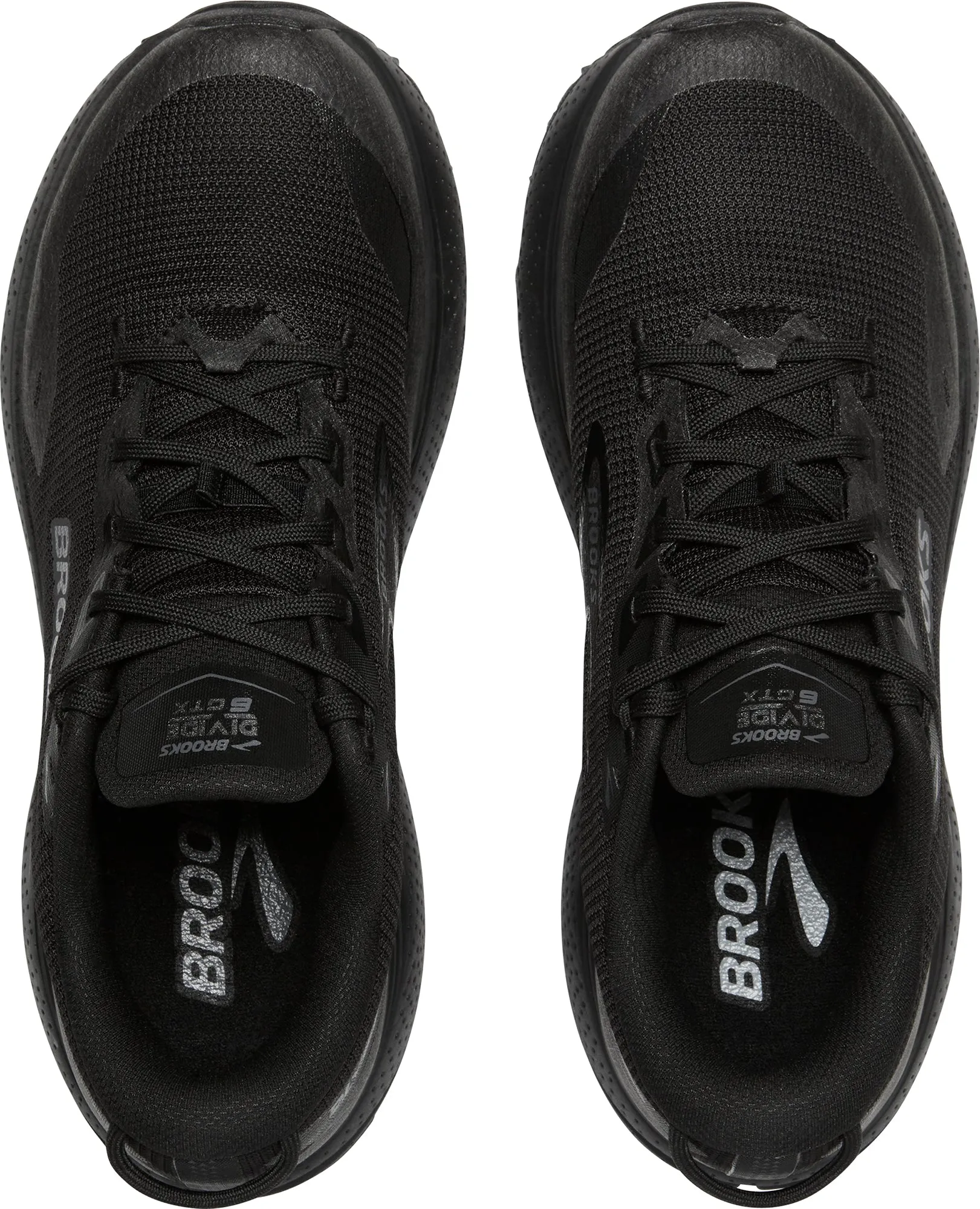 running in a cantilever bridge area shoes leather - upper shoes Brooks Divide 6 GORE-TEX Womens Trail Running Shoes - Black