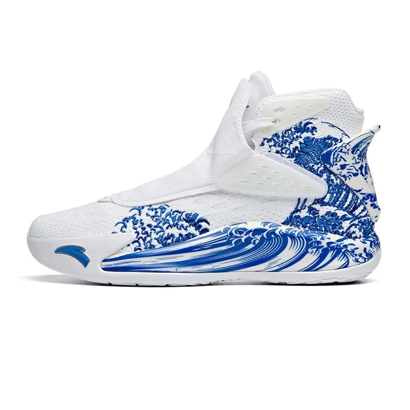Anta Men's Klay Thompson Kt5 Pro ??Wave?? White/Blue Multi Fit Shape