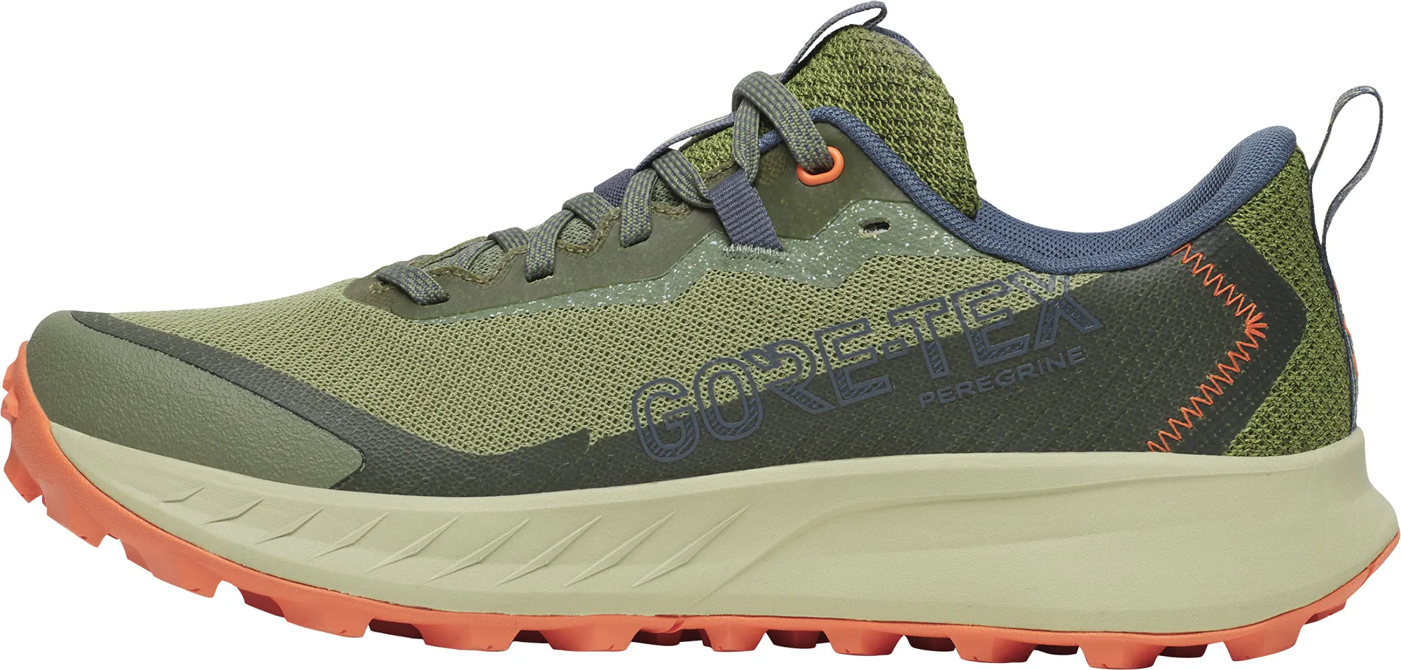 increase stability Saucony Peregrine 15 GORE-TEX Womens Trail Running Shoes - Green
