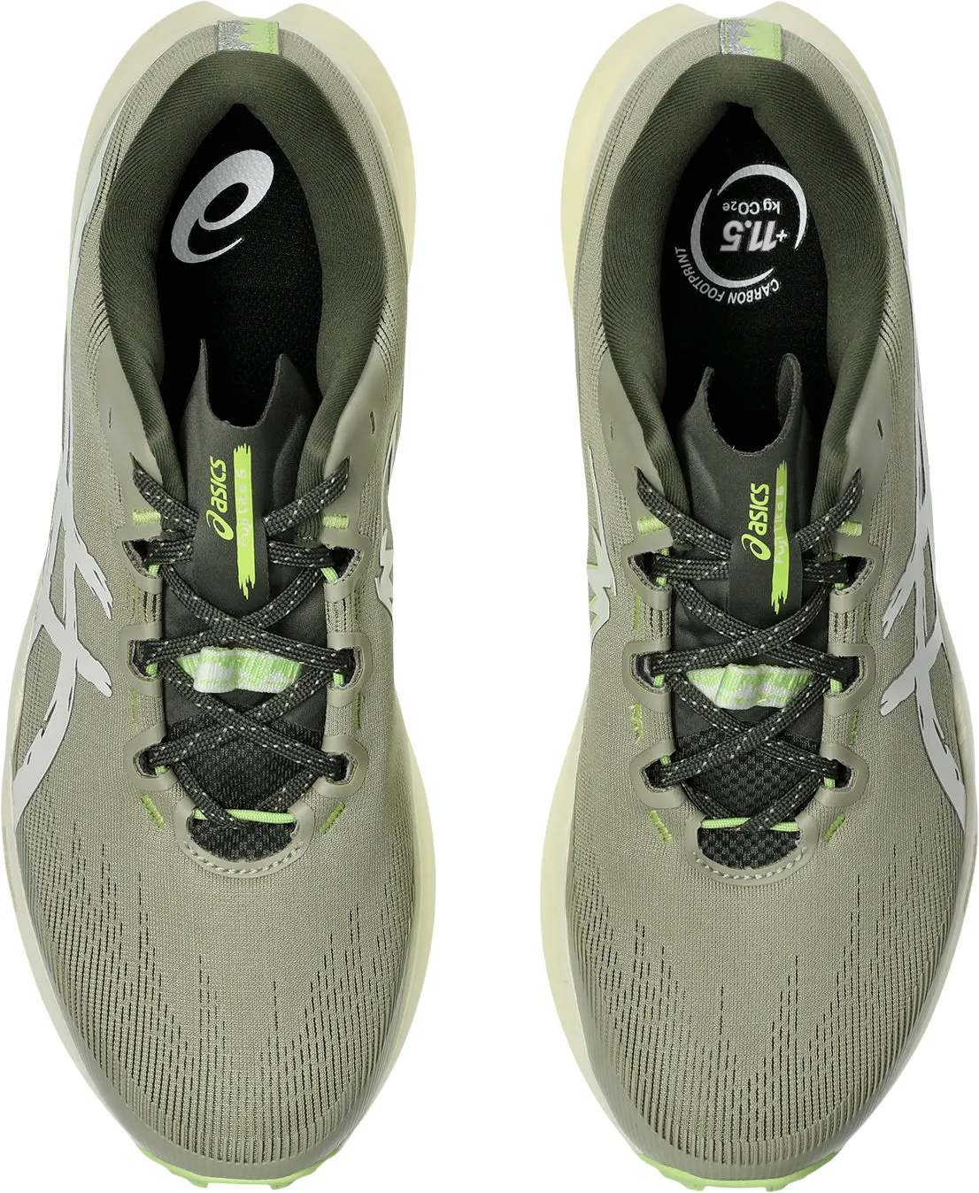 nylon - feature shoes Perimeter Bracing Asics Fuji Lite 6 Mens Trail Running Shoes - Green