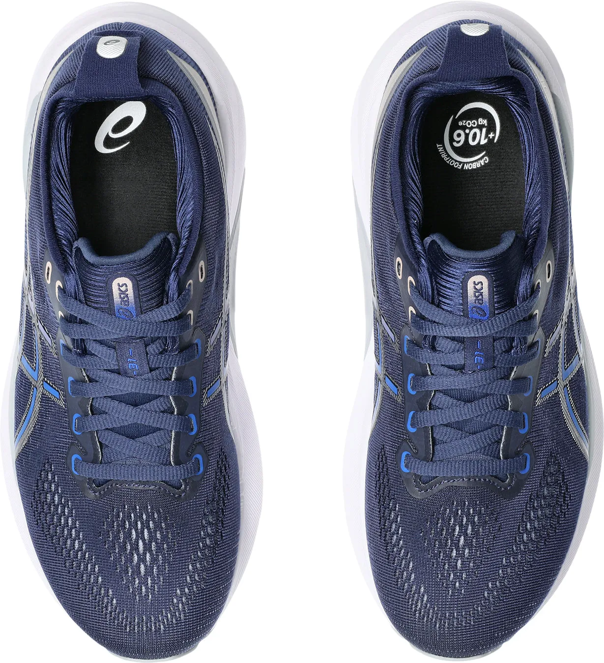 Asics Gel Kayano 31 Womens Running Shoes - Blue Pressure Dispersing Structure Noon