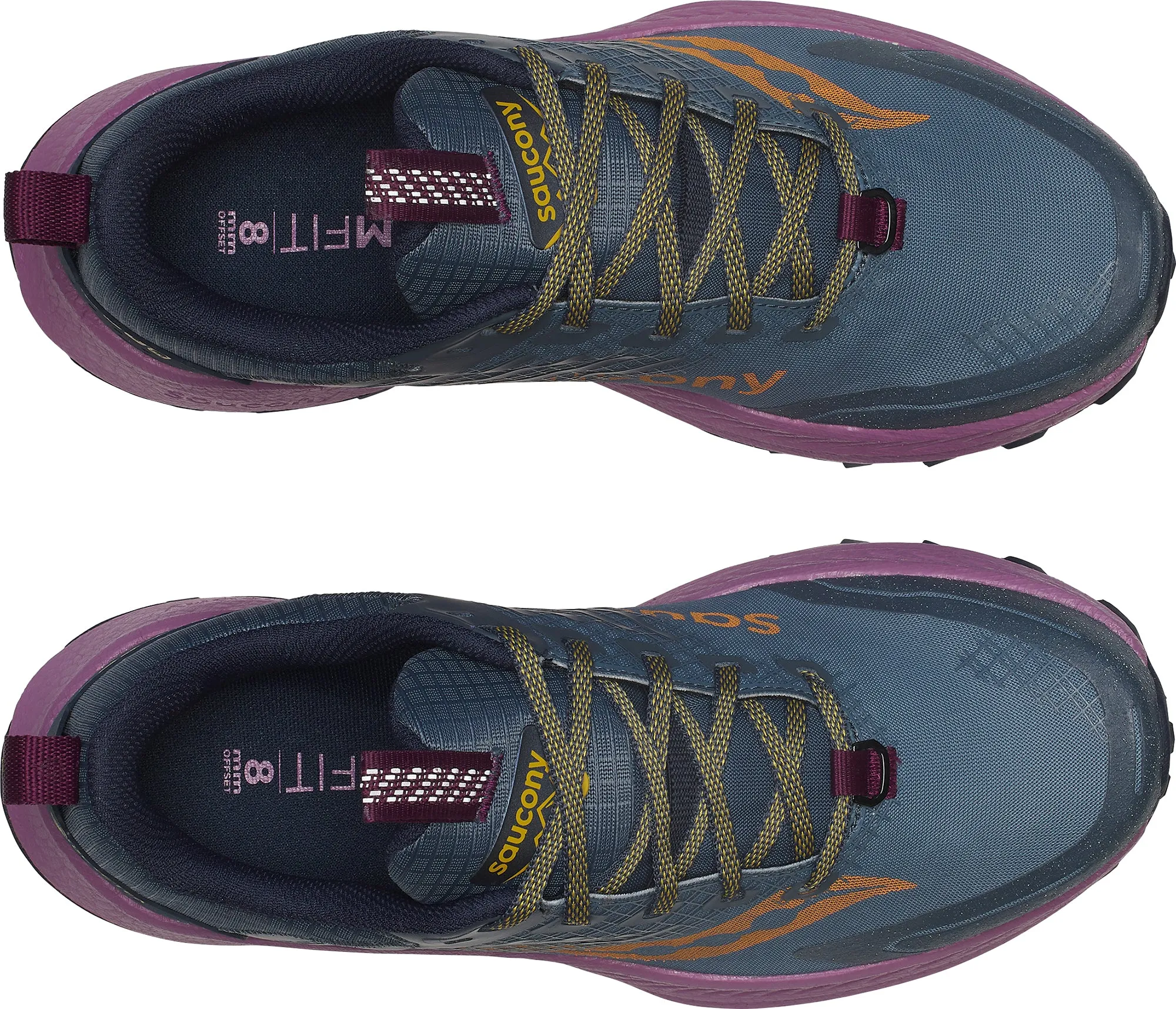 Soft - landing Saucony Ride TR2 GORE-TEX Womens Trail Running Shoes - Blue