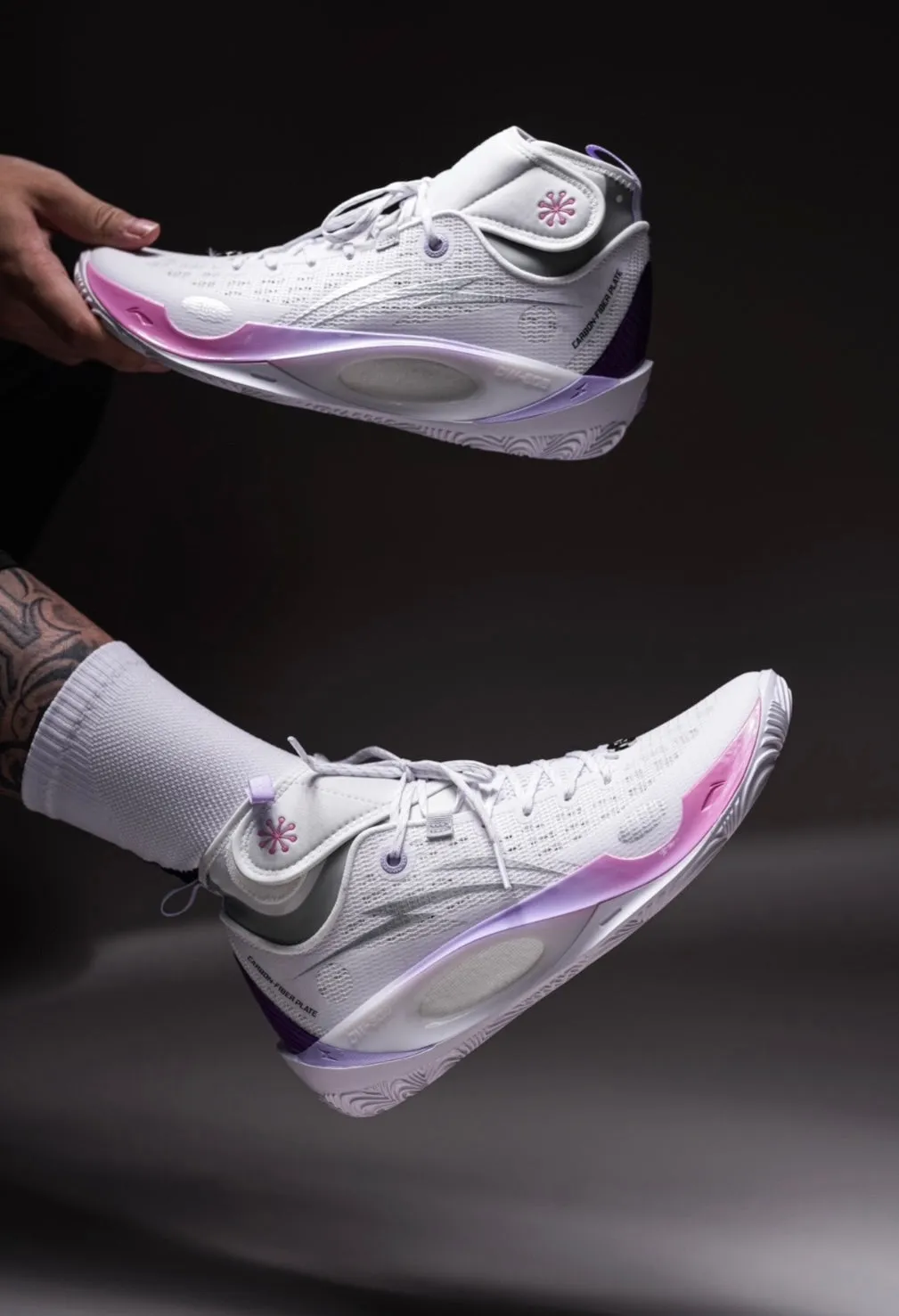 Elite Support Elite Athlete Li-Ning Wade 808 V2 Ultra Mid - White/Purple