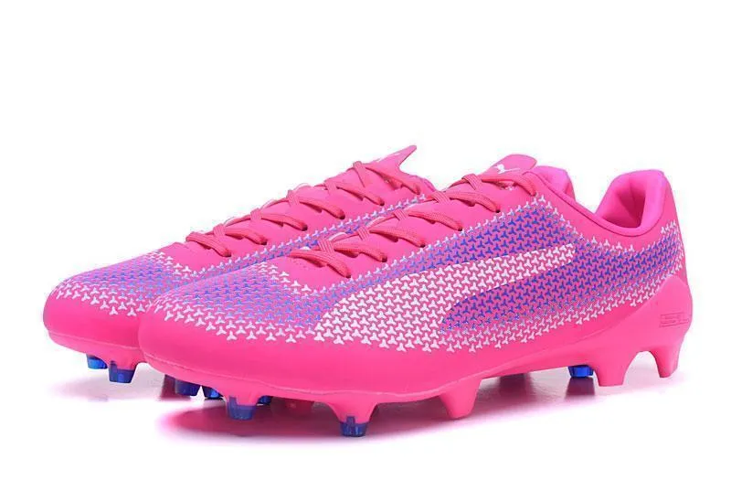 Response Time Amateur Games PUMA evoSPEED 17 FG Soccer Cleats Pink Blue White