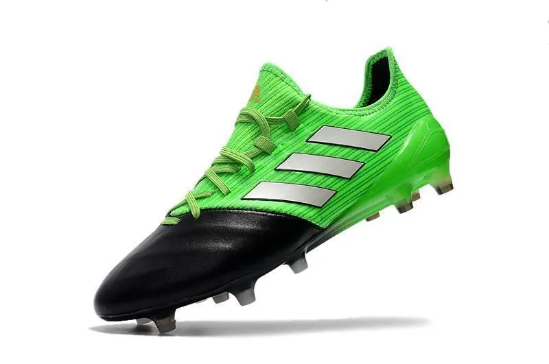 Adidas ACE Series FG Soccer Cleats Shoes Green Black White Fast Movement